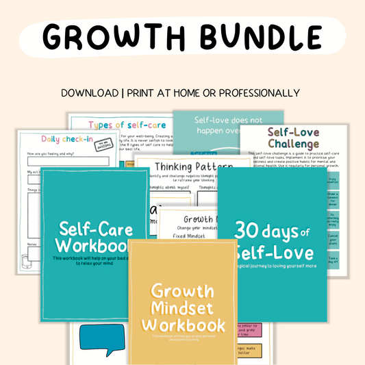 Growth Mindset Workbook Bundle