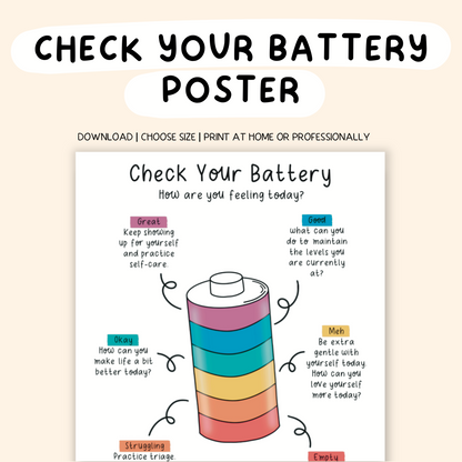 Check your Battery Poster